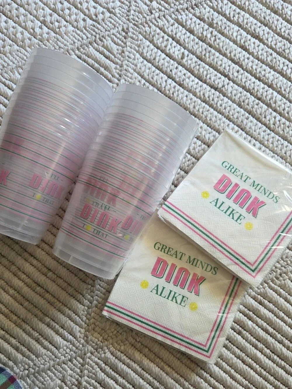 Celebrate It Pink, Green & Yellow Party Cups and Napkins
